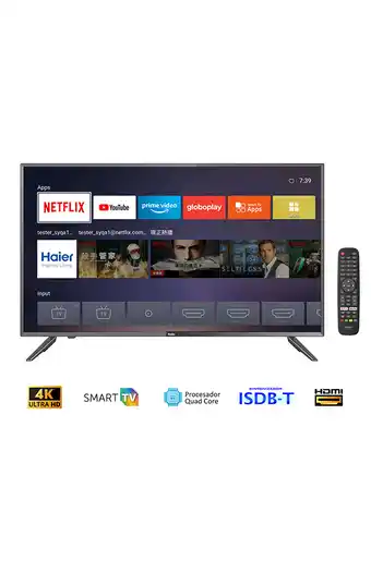 Tiendas EFE Tv haier 58"; 4k ultra hd smart tv h58d62un oferta