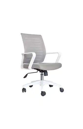 Tiendas EFE Silla giratoria ziyaz castro - gris/blanco oferta