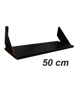 Tiendas EFE Repisa básica de 50 x 20 cm muebles yanira- negro oferta
