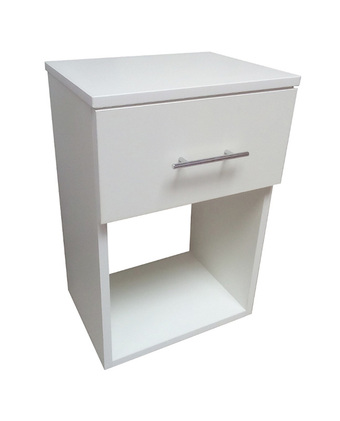 Tiendas EFE Velador de 1 cajón muebles yanira - blanco oferta