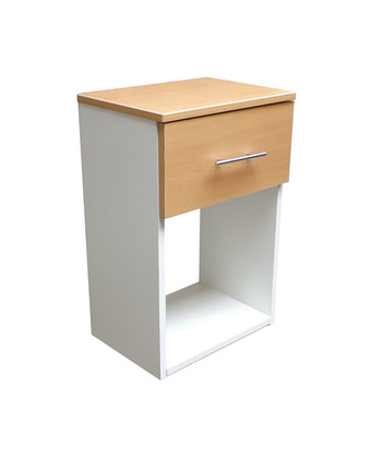 Tiendas EFE Velador de 1 cajón muebles yanira - bla/haya oferta