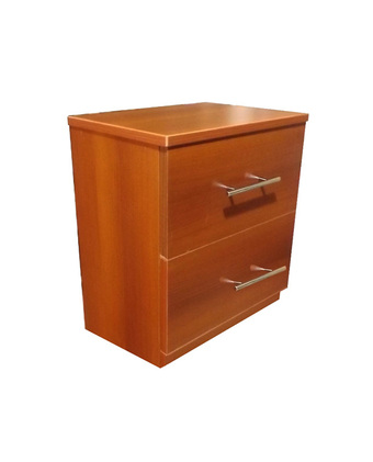 Tiendas EFE Velador de 2 cajones muebles yanira- cedro oferta