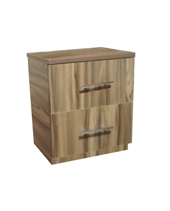 Tiendas EFE Velador de 2 cajones muebles yanira- nogal oferta