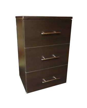 Tiendas EFE Velador de 3 cajones muebles yanira- wengue oferta