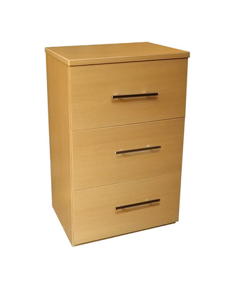 Tiendas EFE Velador de 3 cajones muebles yanira- haya oferta