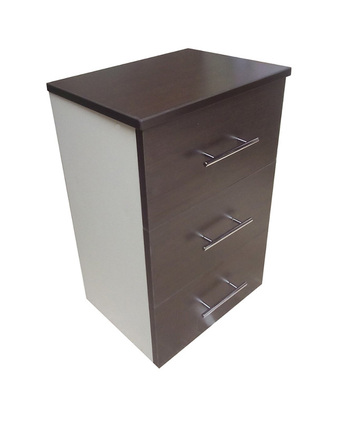 Tiendas EFE Velador de 3 cajones muebles yanira-bla/weng oferta