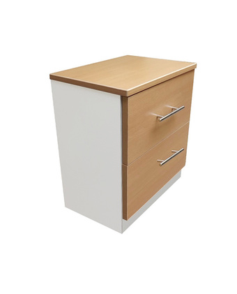 Tiendas EFE Velador de 2 cajones muebles yanira- bla/haya oferta