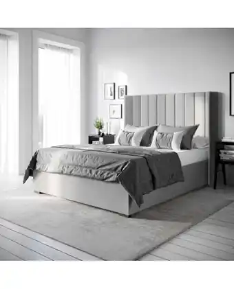 Tiendas EFE Cabecera box wood collection 2 plazas - plomo claro oferta
