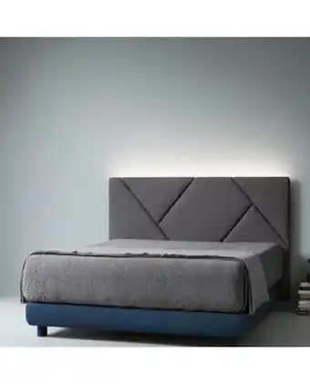 Tiendas EFE Cabecera box wood cuzco 1 plaza y media - plomo claro oferta