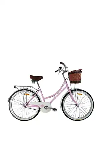 Bicicleta urbana cross 24"; 24c202 - rosado/blanco