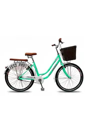 Tiendas EFE Bicicleta urbana cross 26"; lady - verde/blanco oferta
