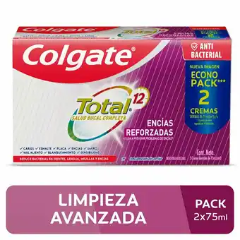 Tottus Crema dental encías 2x75ml oferta