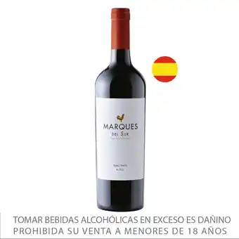 Tottus Vino tinto marques del sur roble blend oferta