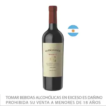 Tottus Vino reserva malbec oferta
