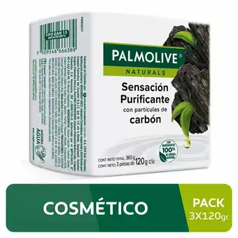 Tottus Palmolive carbon 3pack oferta
