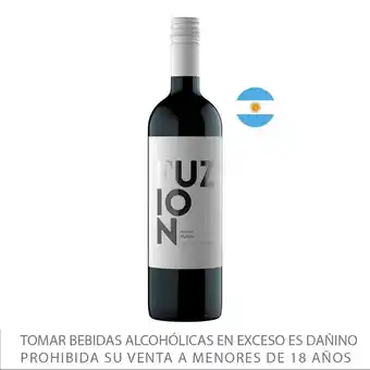 Tottus Vino tinto fuzion syrah malbec - argentina oferta