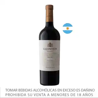 Tottus Vino tinto malbec reserva oferta