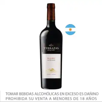 Tottus Vino terrazas reserva malbec - argentina oferta