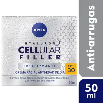 Tottus Crema antiarrugas cellular + acido hialurónico dia oferta