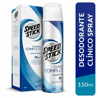 Tottus Antitrans speed stick clinical dry caja x150ml oferta