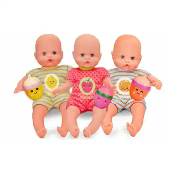 Tottus Muneca acostada con biberon surtido x 3 oferta