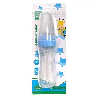 Tottus Alimentador de silicona x 120ml celeste oferta