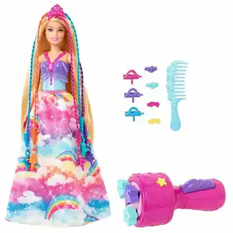 Tottus Barbie princesa trenzas magicas gtg00 oferta