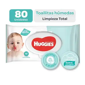 Tottus Toalla hum huggies o&d pep y te vde bol x 80und oferta