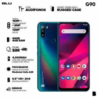 Tottus Blu g90 azul 6 5p 4glte 64gb 4gb oferta