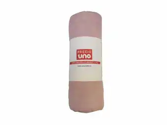 Tottus Cubrecama rollo basico 2 pz ros oferta