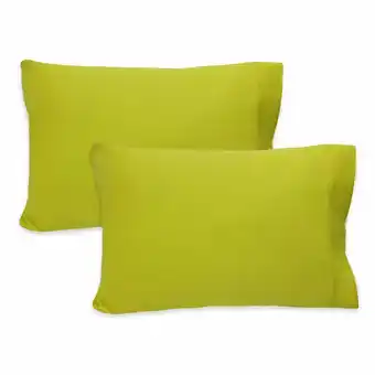 Tottus Fundas de almohada set x 2 verde algodón oferta