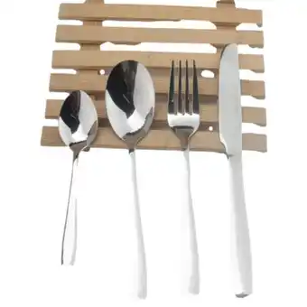 Tottus Juego de cubiertos 16 piezas acero inoxidable e2 oferta
