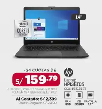 Carsa HP Laptop HP13BT05 oferta