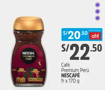 Plaza Vea Café Premium Perú Nescafé fr x 170g oferta