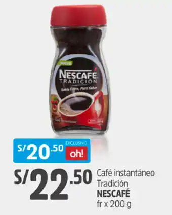 Plaza Vea Café Instantáneo Tradición Nescafé fr x 200g oferta