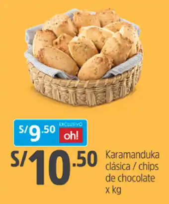 Plaza Vea Karamanduka Clásica/Chips de Chocolate x kg oferta