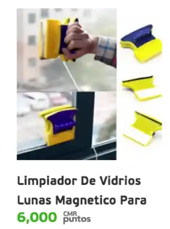 Limpiador De Vidrios Lunas Magnetico Para