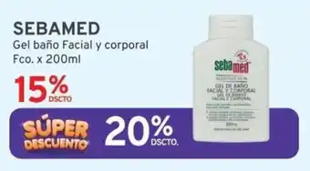 Mifarma SEBAMED Gel baño Facial y corporal Fco. x 200ml oferta