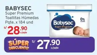 Mifarma BABYSEC Super Premium Toallitas Húmedas Pqte. x 184 und oferta