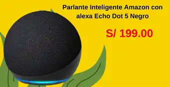 La Curacao Parlante Inteligente Amazon con alexa Echo Dot 5 Negro oferta