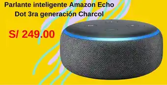 La Curacao Parlante inteligente Amazon Echo Dot 3ra generación Charcol oferta