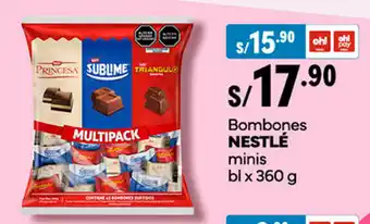 Plaza Vea Bombones NESTLÉ minis bl x 360 g oferta