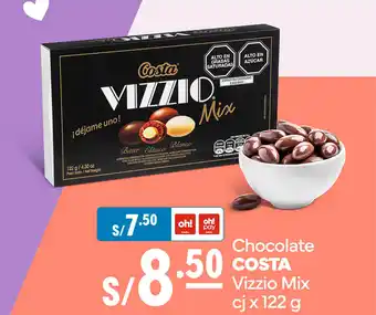 Plaza Vea Chocolate COSTA Vizzio Mix cj x 122 g oferta