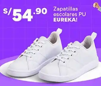 Plaza Vea Zapatillas escolares PU EUREKA! oferta