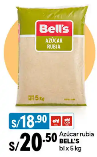 Plaza Vea Azúcar rubia BELL'S bl x 5kg oferta