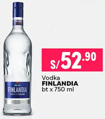 Plaza Vea Vodka FINLANDIA bt x 750ml oferta