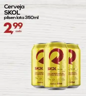 Tambo Cerveja SKOL pilsen lata 350ml oferta