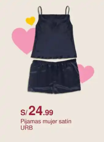 Pijamas mujer satín URB