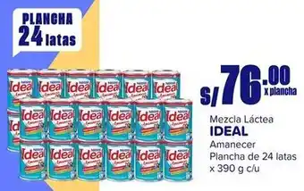 Makro Mezcla Láctea IDEAL Amanecer Plancha de 24 latas x 390g oferta