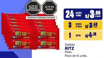Makro Galleta RITZ Plain Pack de 6 unds x 24packs oferta